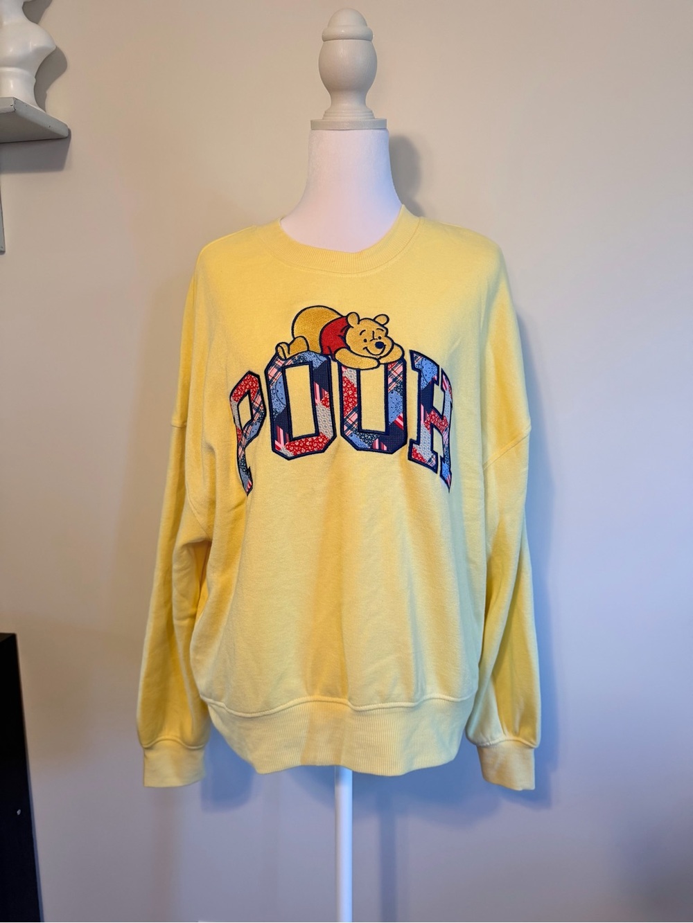 Disney Yellow Winnie the Pooh Graphic Crewneck Sweatshirt